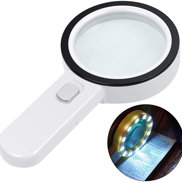 AIXPI LED Magnifying Glass (Silver)