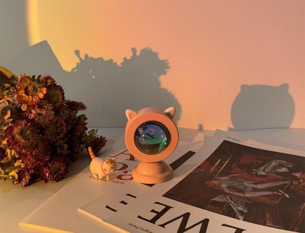 Cute Mini Sunset Light Photo Props Desktop Atmosphere Sunset Light Bedroom