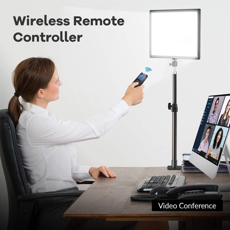 AIXPI LED video tripod remote control dimmable studio fill light 