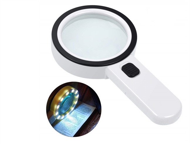 AIXPI 30X 10X Magnifying Glass with Light and Stand, Large Lighted  Magnifying Glass 18 LED Illuminated Handheld Magnifier Folding for Reading,  Close Work, Coins, Jewelry, Macular Degeneration - Coupon Codes, Promo  Codes