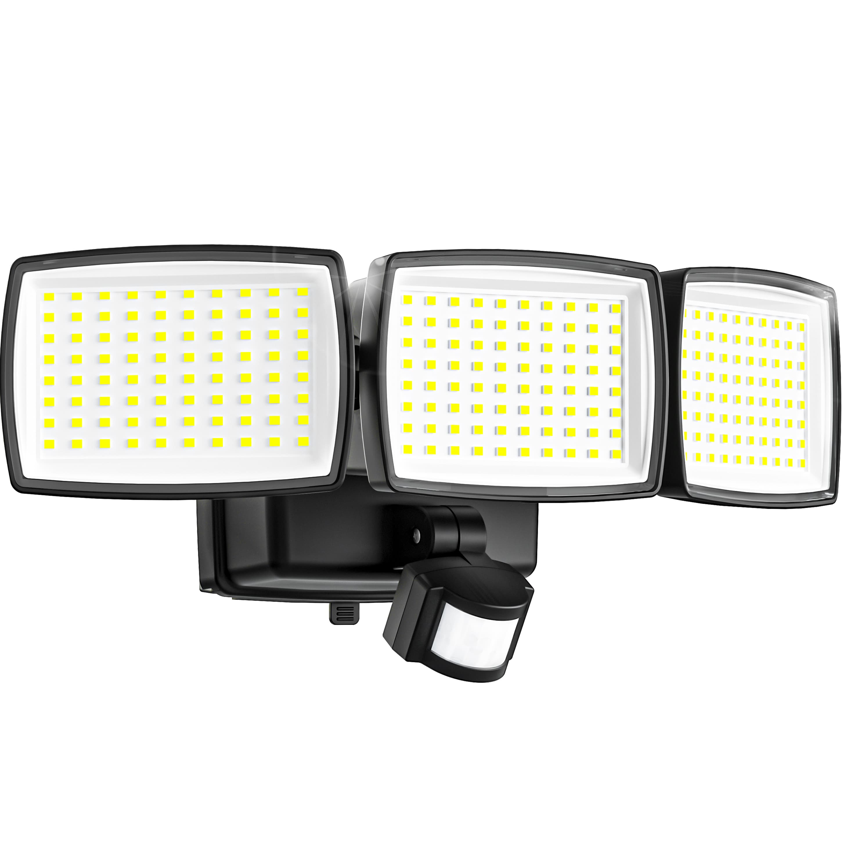 JY2318 Brighter battery-powered motion sensor security light, 1000LM Dusk to dawn 240 LED wireless floodlight, 3 reversible, IP65 waterproof outdoor light, patio, porch, garage Single
