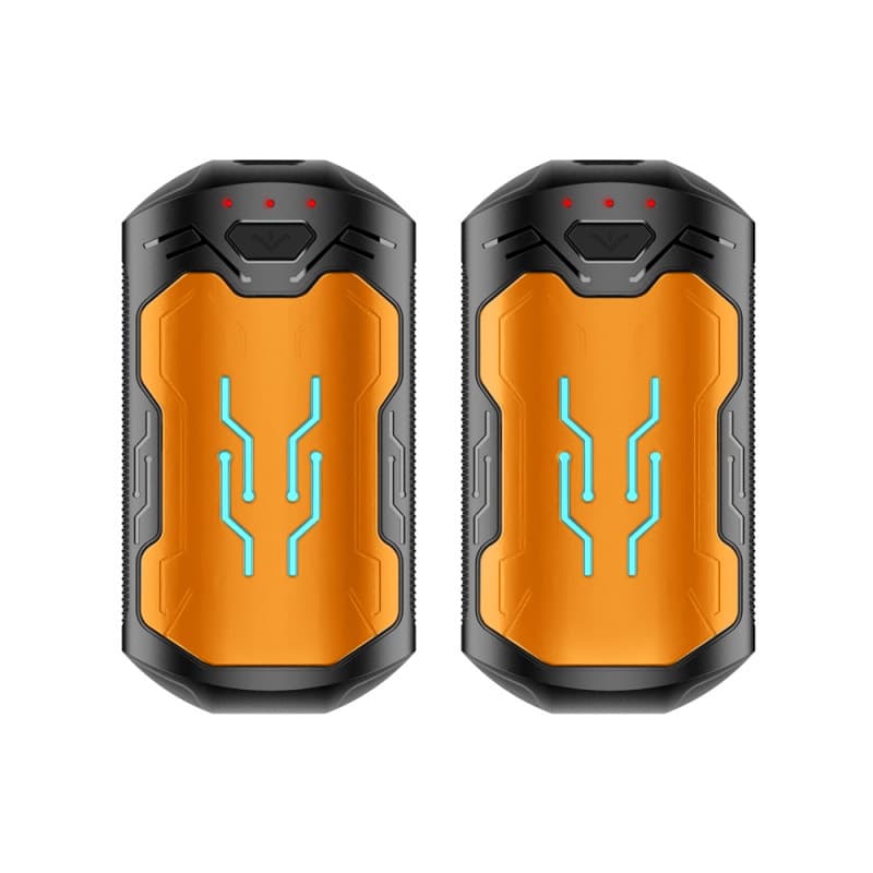 AOY-706 AIXPI orange 2 IN 1 Hand Warmer, 3000mAh*2, Portable USB Hand Warmer, Three Settings, 35-55°C, Christmas,Outdoor, Hunting, Golf, Camping,Gifts（Two packs）