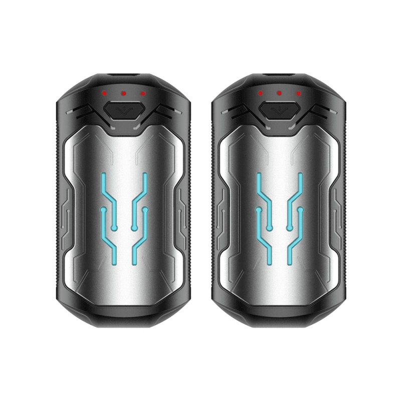 AOY-706 AIXPI SILVER  2 IN 1 Hand Warmer, 3000mAh*2, Portable USB Hand Warmer, Three Settings, 35-55°C, Christmas,Outdoor, Hunting, Golf, Camping,Gifts（Two packs）